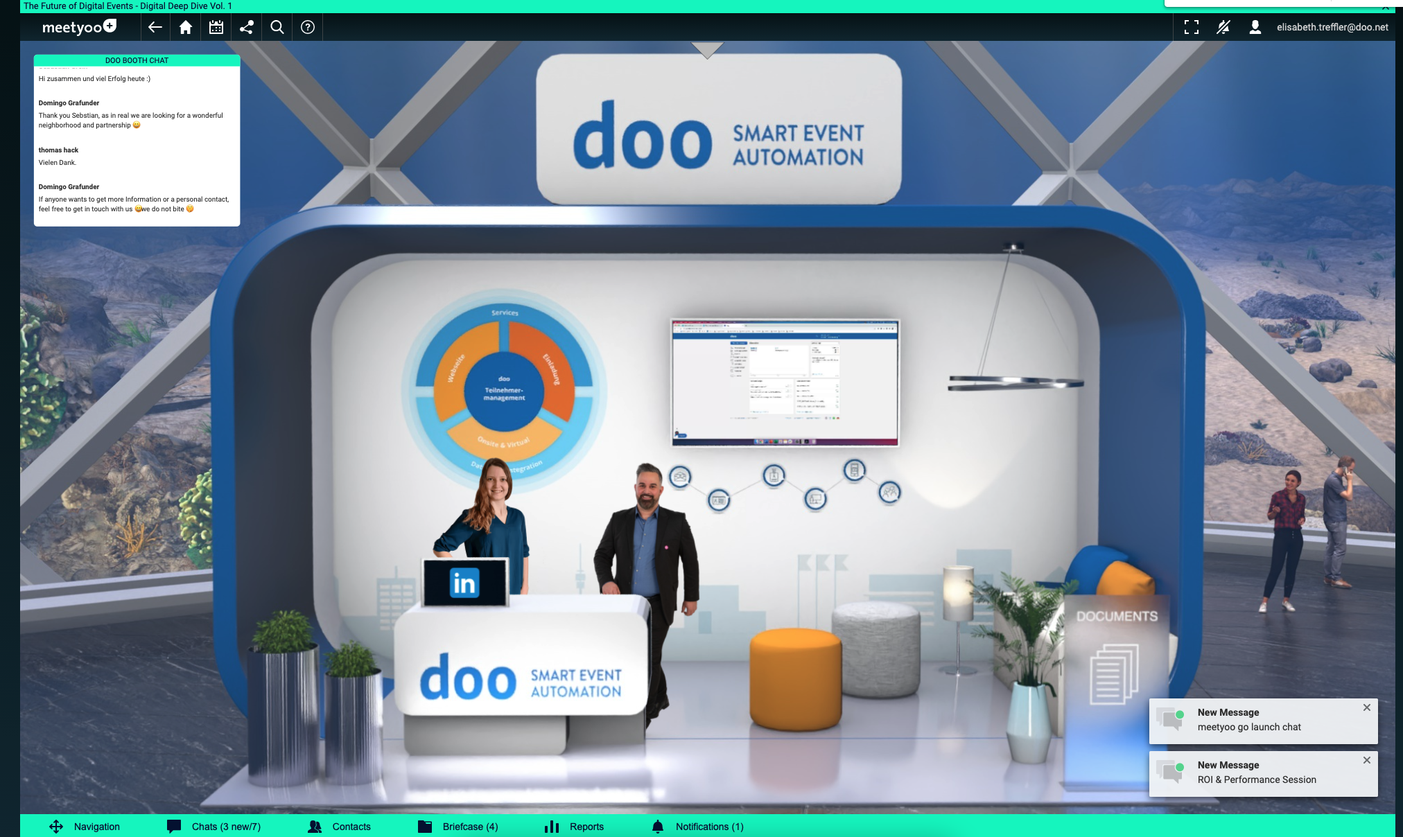 doo digitaler Stand bei meetyoo